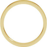 10K Yellow Gold 3 mm Lightweight Comfort-Fit Flat Band Size 7
