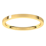 14K Yellow Gold 1.5 mm Flat Comfort Fit Light Band Size 8.5