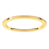 14K Yellow Gold 1 mm Comfort-Fit Flat Band Size 5.5