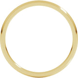 10K Yellow Gold 1.5 mm Lightweight Comfort-Fit Half Round Band Size 5