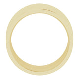 14K Yellow Gold 12 mm Lightweight Comfort-Fit Flat Band Size 6