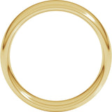 10K Yellow Gold 6 mm Comfort-Fit European-Style Band Size 10
