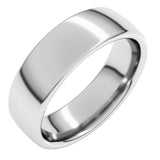 14K White Gold 6 mm Comfort-Fit European-Style Band Size 10