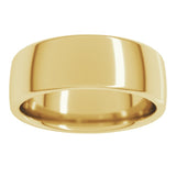 10K Yellow Gold 7 mm Comfort-Fit European-Style Band Size 10