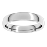 Platinum 4 mm Comfort-Fit European-Style Band Size 10