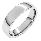 Platinum 5 mm Comfort-Fit European-Style Band Size 10