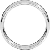 Platinum 5 mm Comfort-Fit European-Style Band Size 10