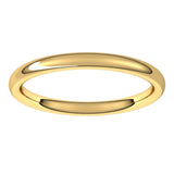 18K Yellow Gold 2 mm Comfort-Fit European-Style Band Size 6