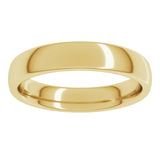 10K Yellow Gold 4 mm Comfort-Fit European-Style Band Size 6