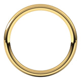 14K Yellow Gold 2 mm Comfort-Fit European-Style Band Size 7.5