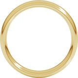 14K Yellow Gold 4 mm Comfort-Fit European-Style Band Size 7.5