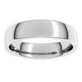 10K White Gold 5 mm Comfort-Fit European-Style Band Size 8.5