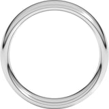 Platinum 6 mm Comfort-Fit European-Style Band Size 8.5