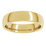 10K Yellow Gold 5 mm Comfort-Fit European-Style Band Size 8