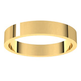 10K Yellow Gold 3.5 mm Flat Band Size 5.5