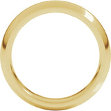 10K Yellow Gold 5 mm Comfort-Fit Half Round Band Size 8.5