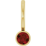 14K Yellow Gold Natural Mozambique Garnet Pendant/Charm