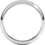 10K White Gold 5 mm Half Round Band Size 9.5