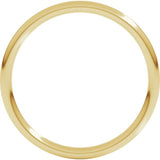14K Yellow Gold 1.5 mm Comfort-Fit Full Round Band Size 5