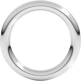 Sterling Silver 3 mm Comfort-Fit Full Round Band Size 7