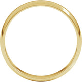 10K Yellow Gold 4 mm Lightweight Half Round Band Size 11.5