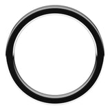 14K White Gold 3.5 mm Comfort-Fit Flat Band Size 6