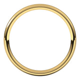 14K Yellow Gold 2.5 mm Comfort-Fit European-Style Band Size 6.5