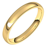 14K Yellow Gold 3.5 mm Comfort-Fit European-Style Band Size 6