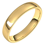 14K Yellow Gold 4.5 mm Comfort-Fit European-Style Band Size 7