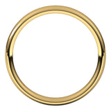 10K Yellow Gold 3.5 mm Comfort-Fit European-Style Band Size 8