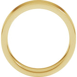 10K Yellow Gold 6 mm Comfort-Fit Flat Band Size 10