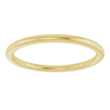 14K Yellow Gold 1.5 mm Comfort-Fit European-Style Band Size 7