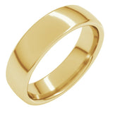 18K Yellow Gold 5.5 mm Comfort-Fit European-Style Band Size 8.5