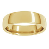 14K Yellow Gold 5.5 mm Comfort-Fit European-Style Band Size 9