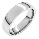 14K White Gold 5.5 mm Comfort-Fit European-Style Band Size 9