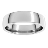 14K White Gold 5.5 mm Comfort-Fit European-Style Band Size 9