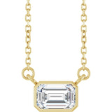 14K Yellow Gold 1/2 CT Lab-Grown Diamond 18" Necklace