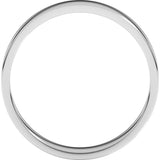 Platinum 4.5 mm Flat Band Size 9