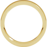 18K Yellow Gold 4.5 mm Comfort-Fit Flat Band Size 13