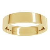 10K Yellow Gold 4.5 mm Comfort-Fit Flat Band Size 7