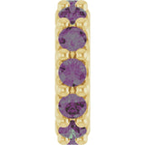 14K Yellow Gold Lab-Grown Alexandrite Spacer Charm/Pendant