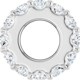 Sterling Silver 1/3 CTW Natural Diamond Spacer Charm/Pendant