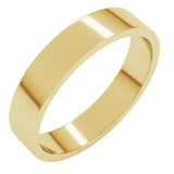 14K Yellow Gold 4 mm Flat Band Size 7