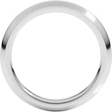 Platinum 3 mm Comfort-Fit Half Round Band Size 5.5