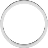 Sterling Silver 3 mm Flat Band Size 6.5
