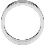 Sterling Silver 7 mm Comfort-Fit Flat Band Size 8