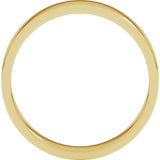 14K Yellow Gold 4 mm Flat Band Size 10