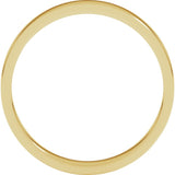 14K Yellow Gold 3 mm Flat Band Size 6