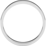 14K White Gold 4 mm Flat Band Size 4.5