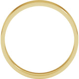 14K Yellow Gold 4 mm Ultra-Lightweight Flat Band Size 9